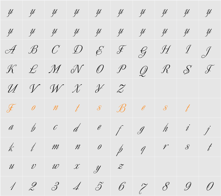 Decor Character Map