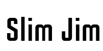 Slim Jim Font Image