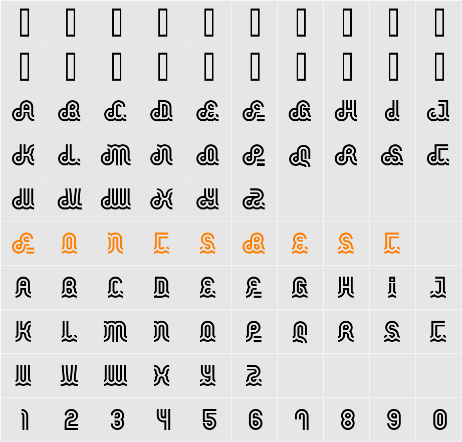 Phatburner Character Map