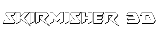 Skirmisher 3D Font Image