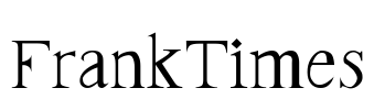 FrankTimes Font Image