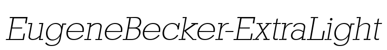 EugeneBecker-ExtraLight