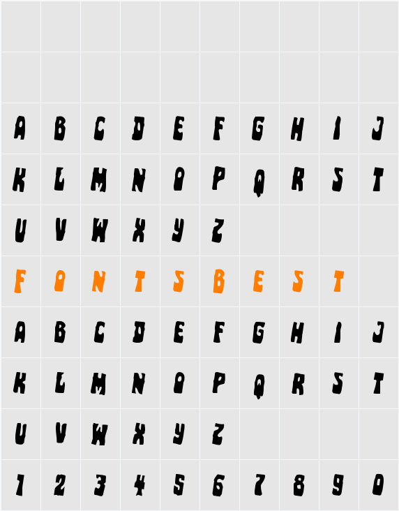 Pocket Monster Rotated 2 Character Map