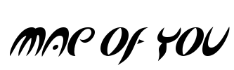 Map of You Font Image