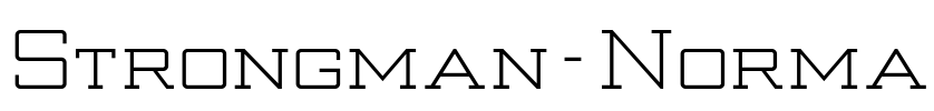 Strongman-Norma Font Image