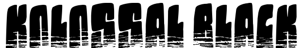 Kolossal black Font Image