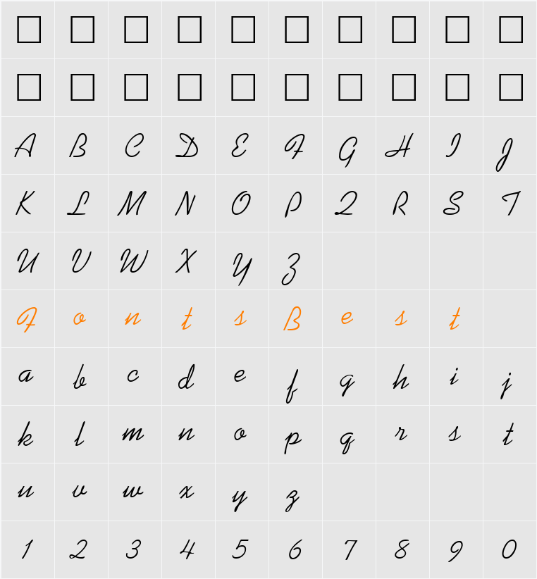 Karman Character Map