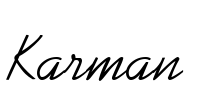 Karman Font Image