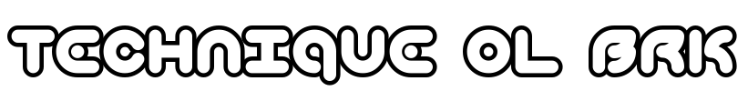 Technique OL BRK Font Image