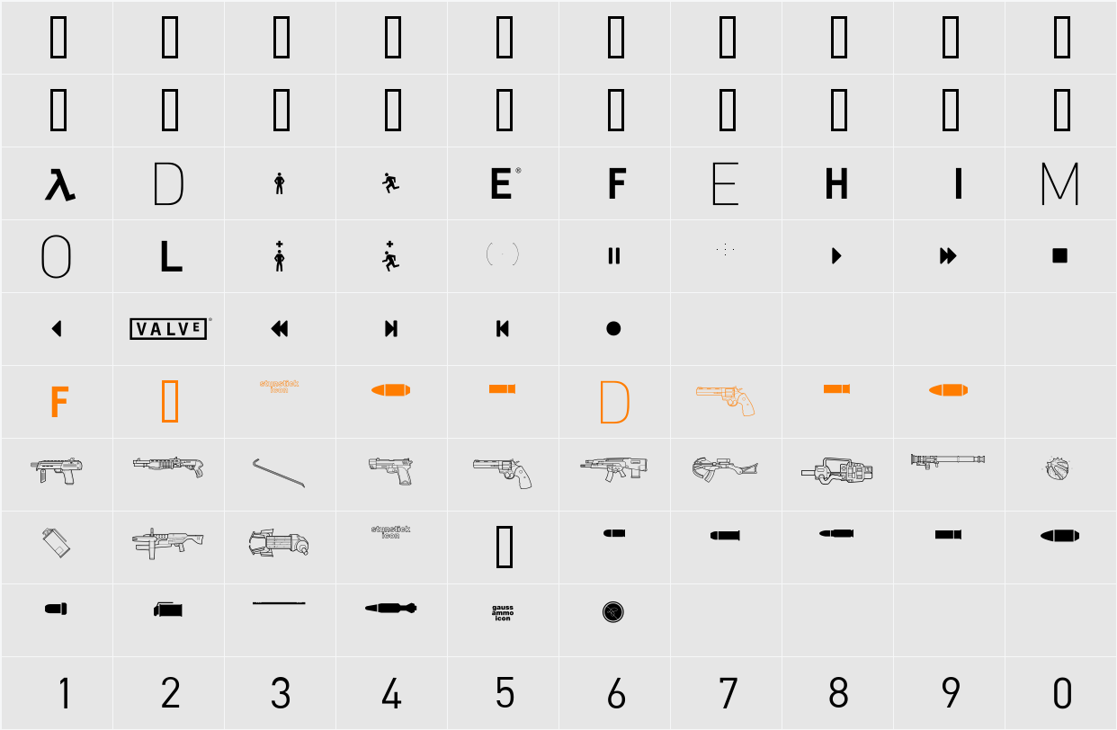 HalfLife2 Character Map