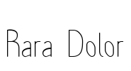 Rara Dolor Font Image