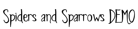 Spiders and Sparrows DEMO Font Image