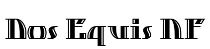 Dos Equis NF Font Image