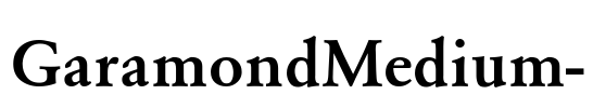 GaramondMedium-