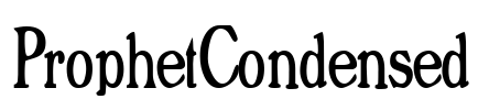 ProphetCondensed Font Image