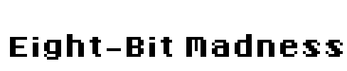 Eight-Bit Madness Font Image