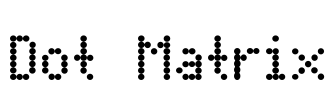 Dot Matrix Font Image