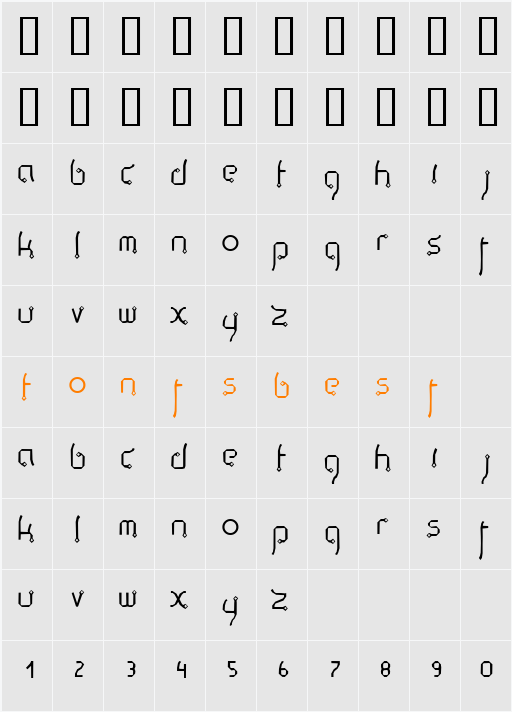 Thaipe Character Map