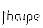 Thaipe Font Image