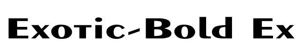 Exotic-Bold Ex Font Image