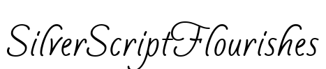SilverScriptFlourishes Font Image