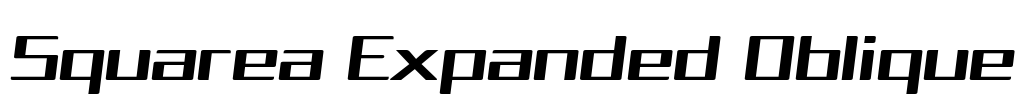 Squarea Expanded Oblique Font Image
