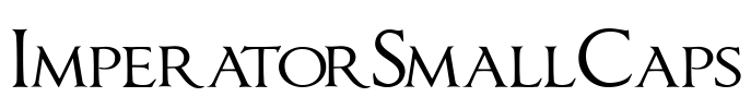 ImperatorSmallCaps Font Image