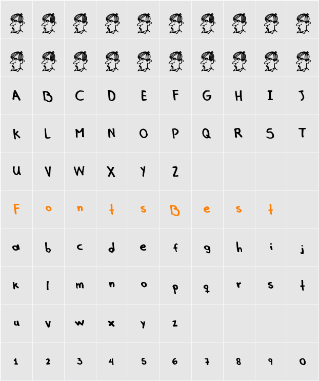 Gonza! Character Map
