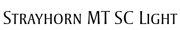 Strayhorn MT SC Light Font Image