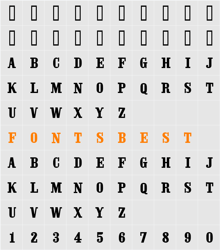 Oaktag 3D Fill Character Map