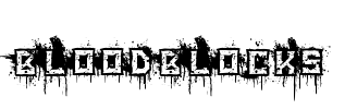 BloodBlocks Font Image