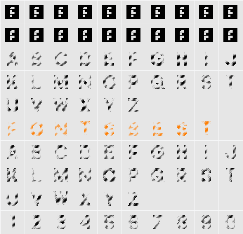 Foilness Character Map