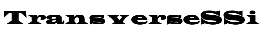 TransverseSSi Font Image