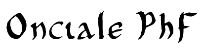 Onciale PhF Font Image