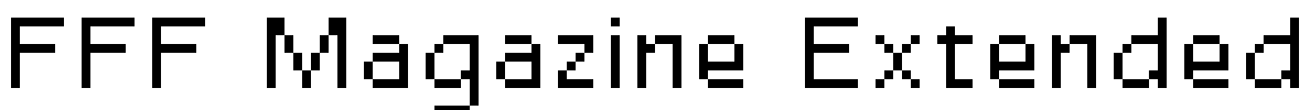 FFF Magazine Extended Font Image