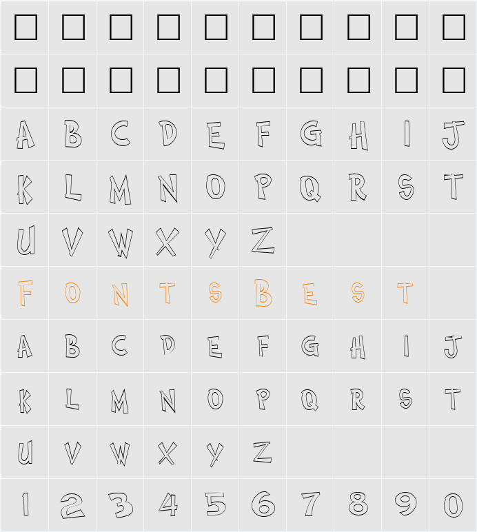 Comic Book Two Outline Character Map
