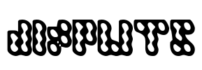 Dispute Font Image