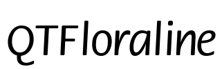 QTFloraline Font Image