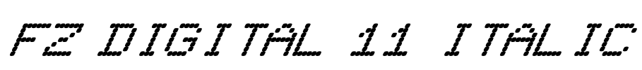 FZ DIGITAL 11 ITALIC
