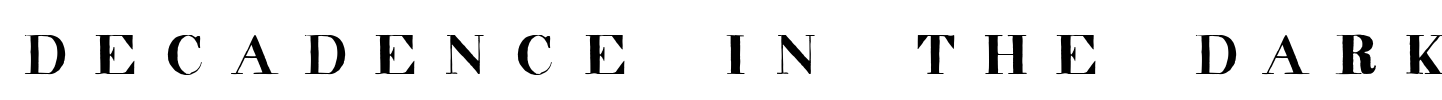 decadence in the dark Font Image
