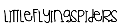 LittleFlyingSpiders Font Image