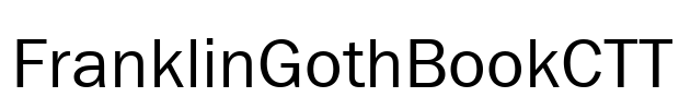 FranklinGothBookCTT
