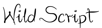 Wild Script Font Image