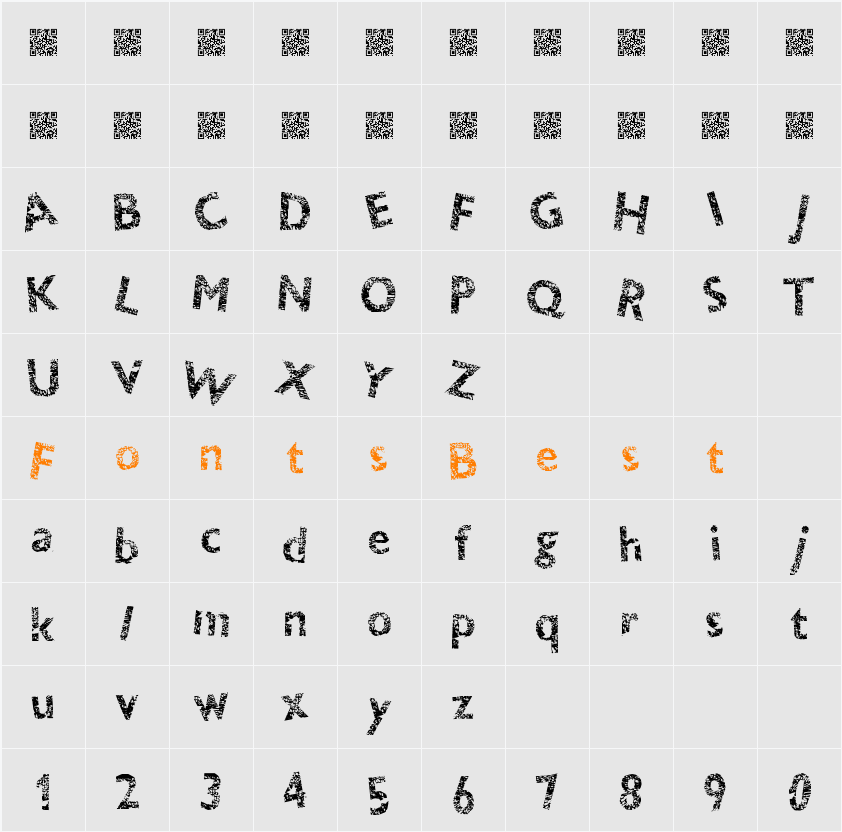 ThunderCrack Character Map