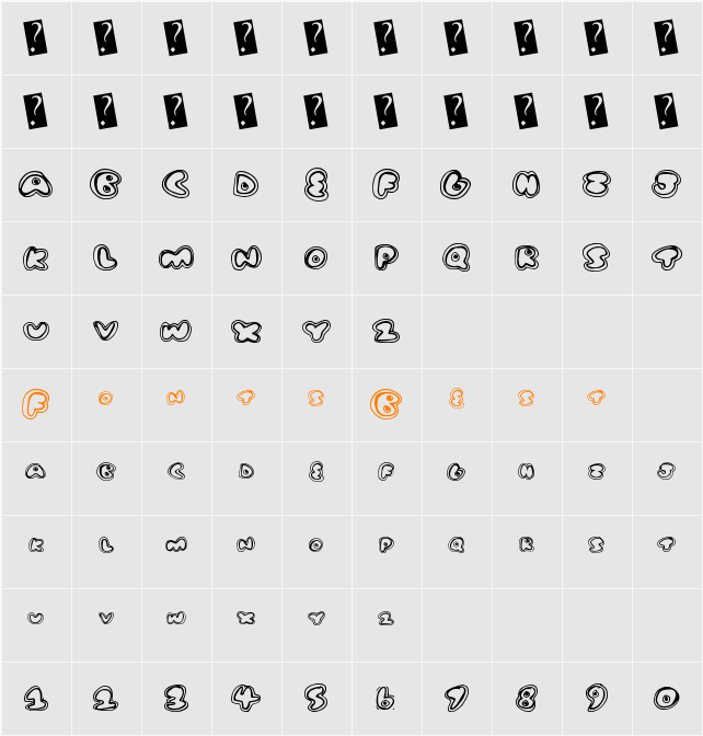 TugBoat Character Map