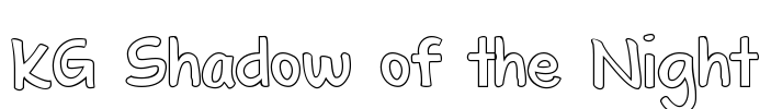 KG Shadow of the Night Font Image