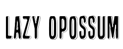 Lazy Opossum Font Image