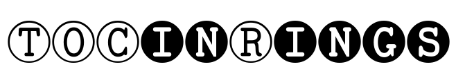 TOCinRings Font Image