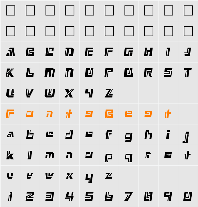 Nexxus Character Map