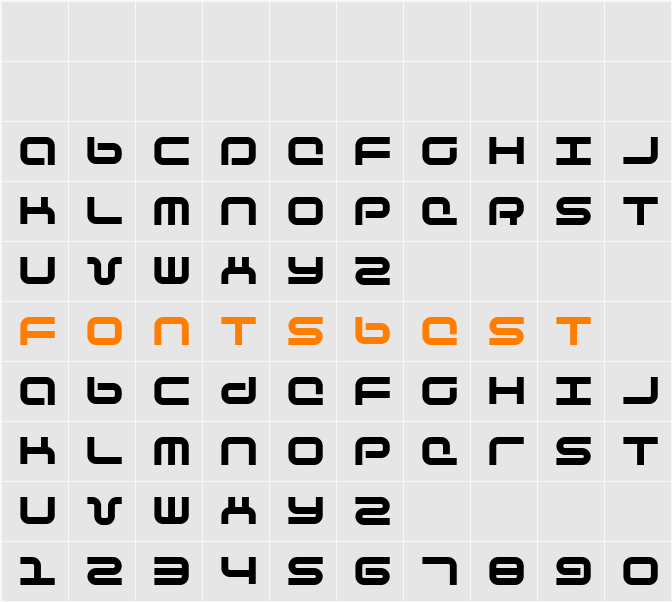 Phutura Character Map